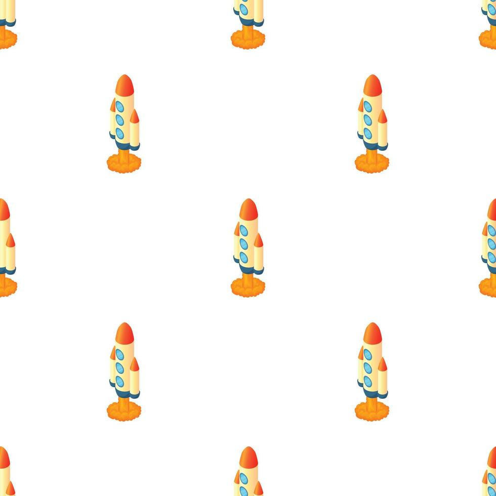 Rocket with three portholes pattern seamless vector