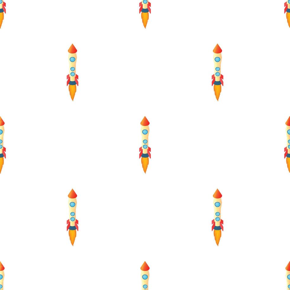 Yellow red rocket pattern seamless vector