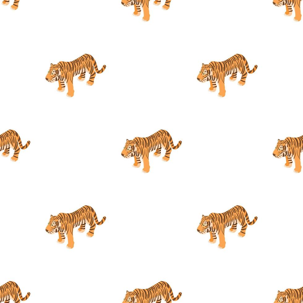 Tiger pattern seamless vector