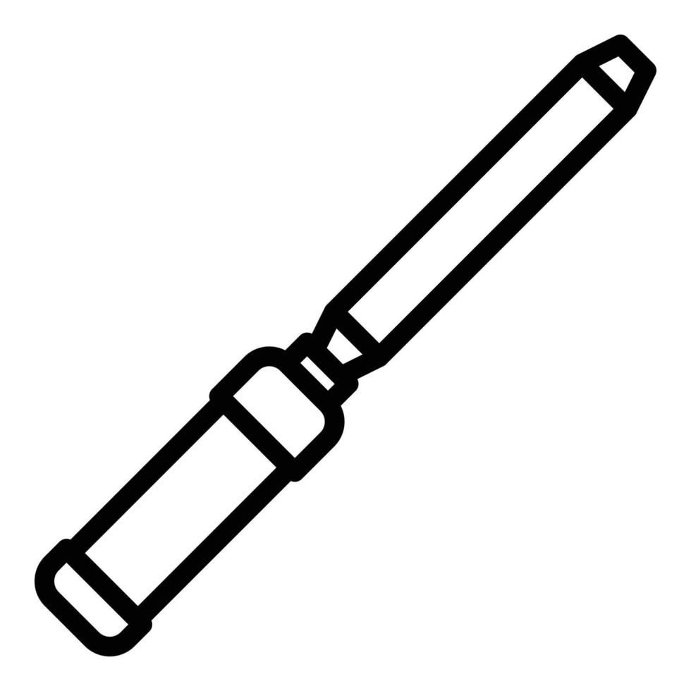 Handle chisel icon, outline style vector