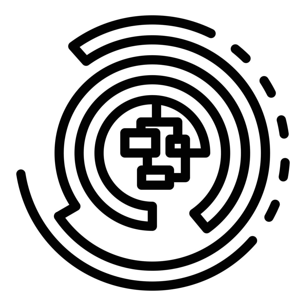 Radio engineer solder icon, outline style vector