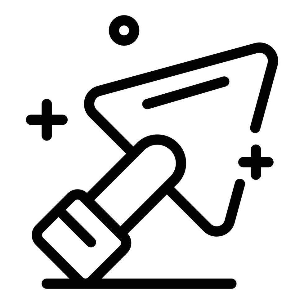 Clean trowel icon, outline style vector