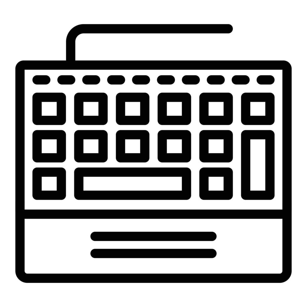 Control keyboard icon, outline style vector