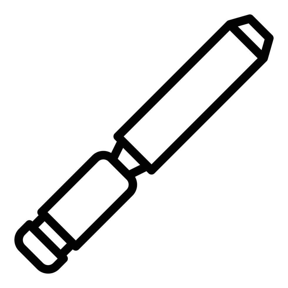 Industry chisel icon, outline style vector