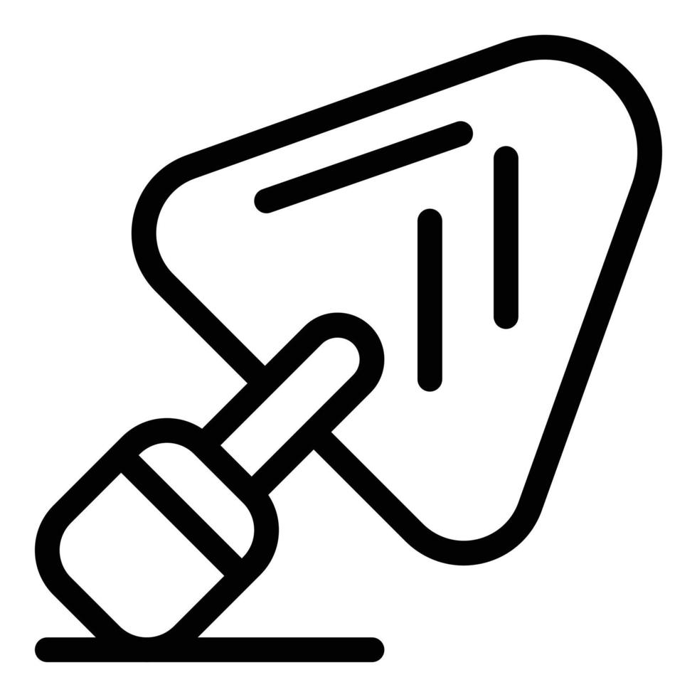 Trowel icon, outline style vector