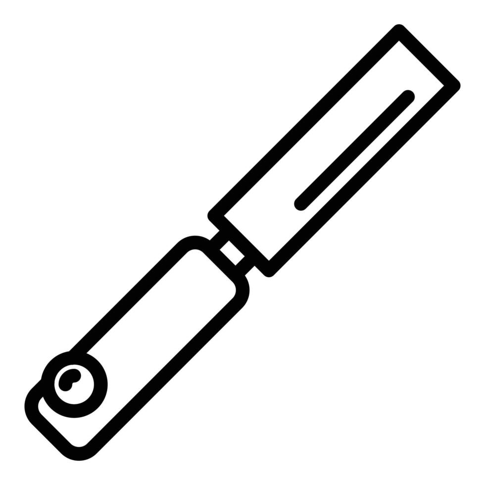 Repair chisel icon, outline style vector
