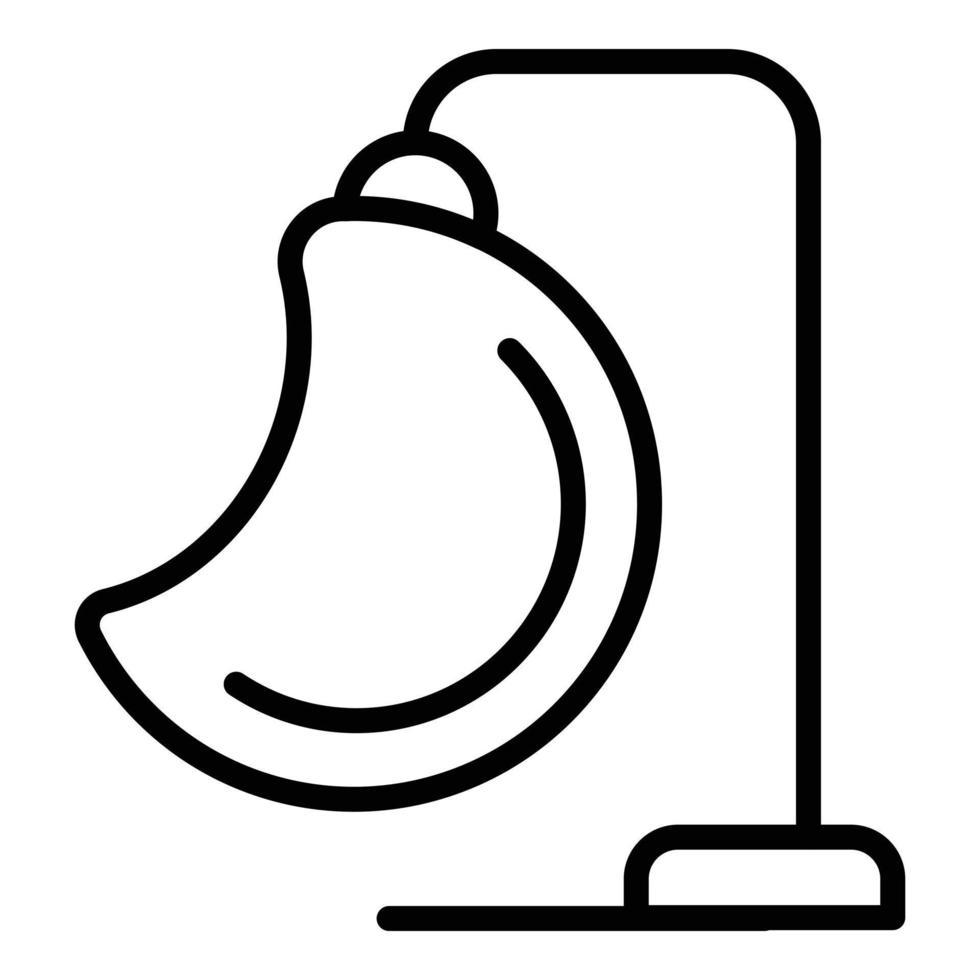 Ratan cocoon icon outline vector. Relax hammock vector