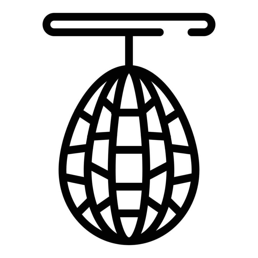 Trash net icon, outline style vector