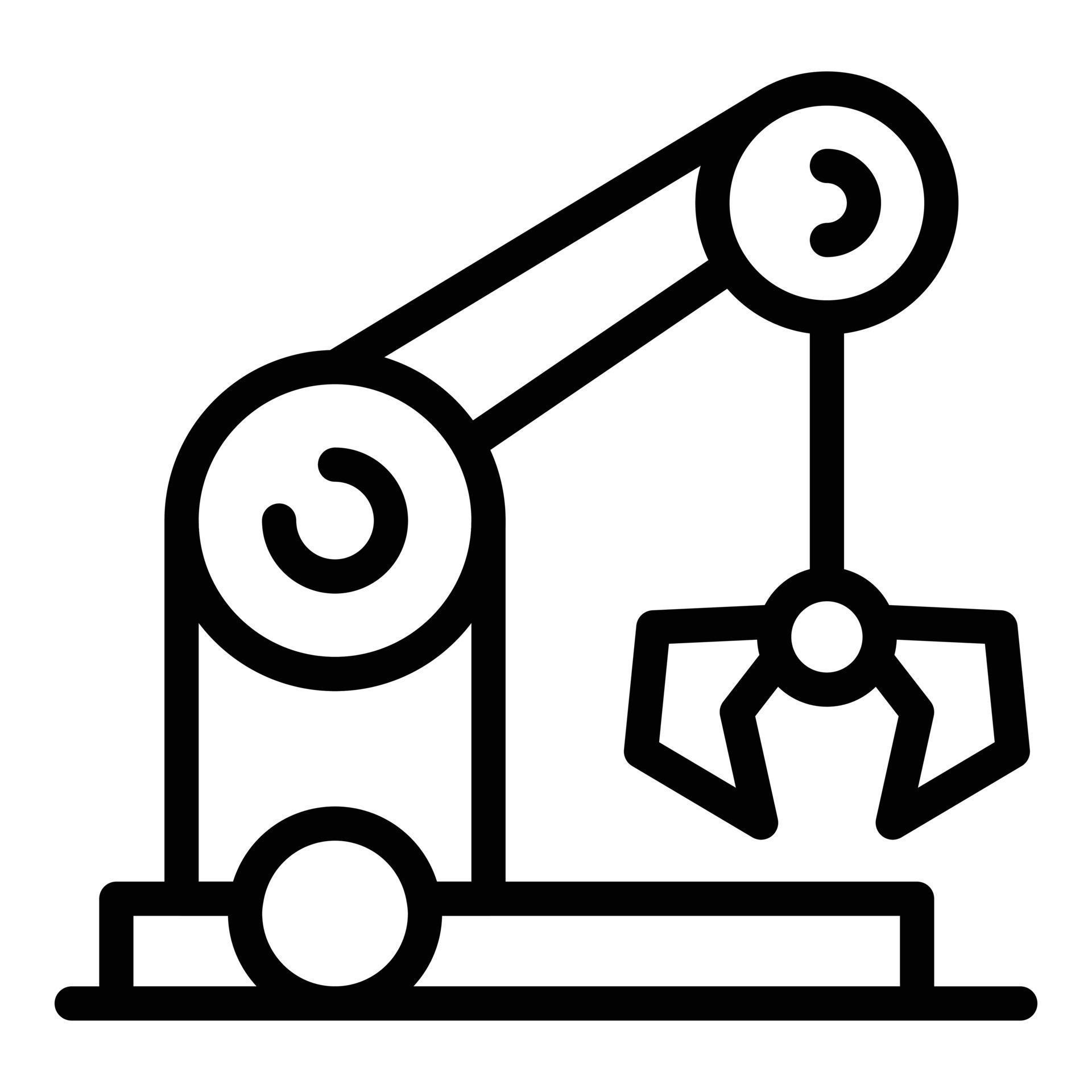 Crane arm icon, outline style 15663684 Vector Art at Vecteezy
