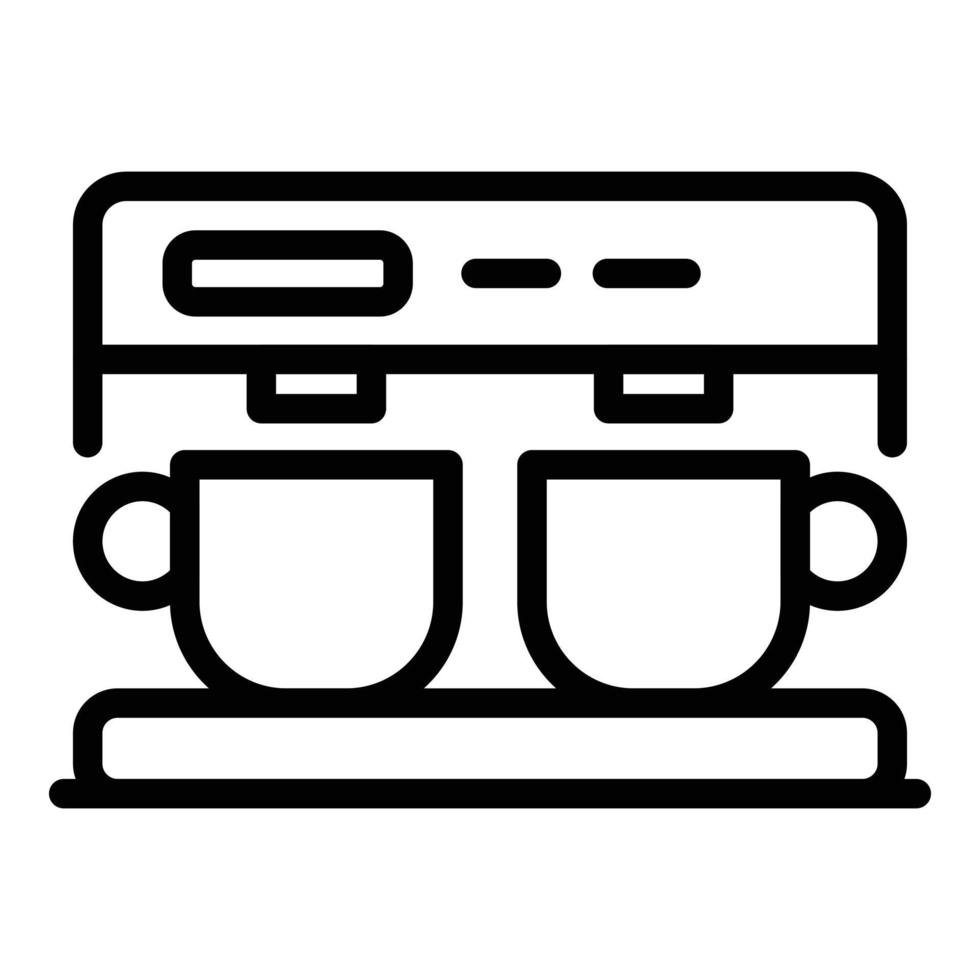 Professional coffee machine icon, outline style vector