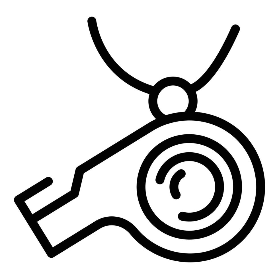 Dog training whistle icon, outline style vector