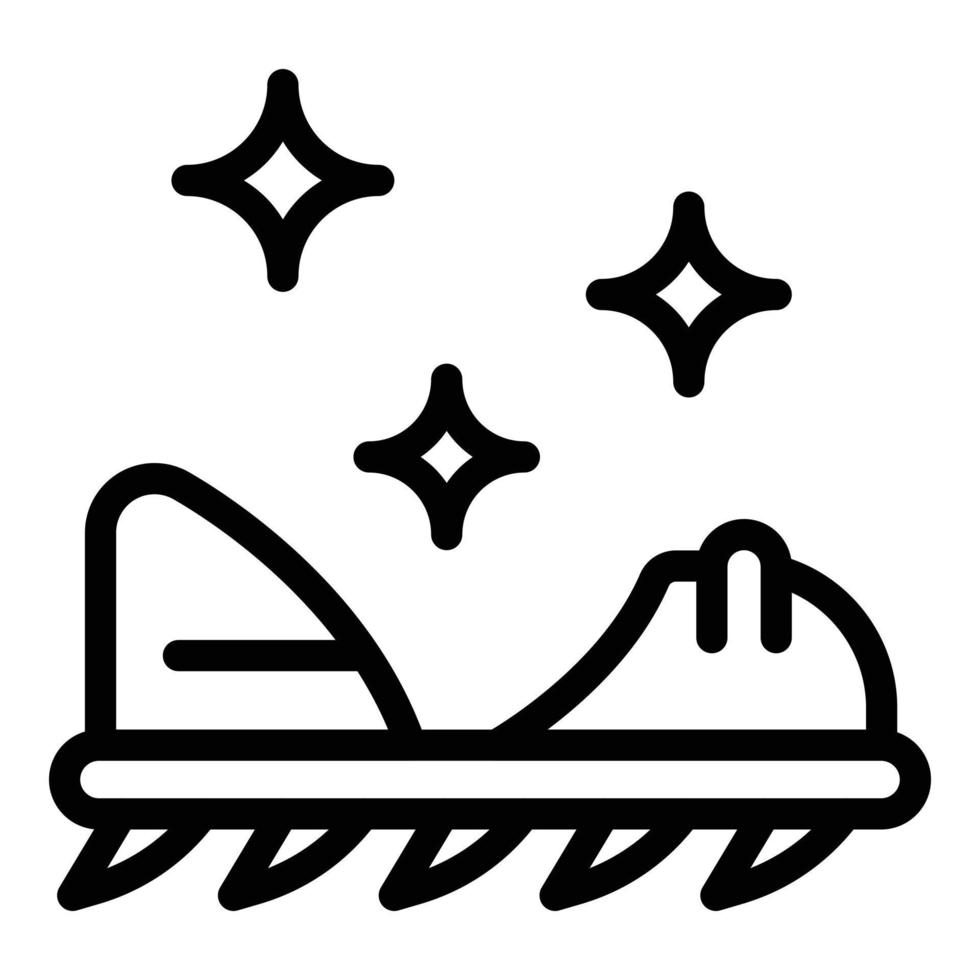 Climbing spikes icon, outline style vector
