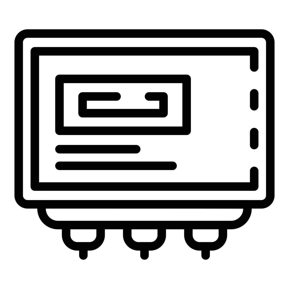 Transformer icon, outline style vector