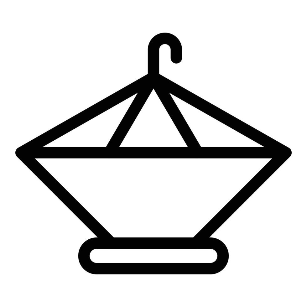 Bird feeders icon, outline style vector