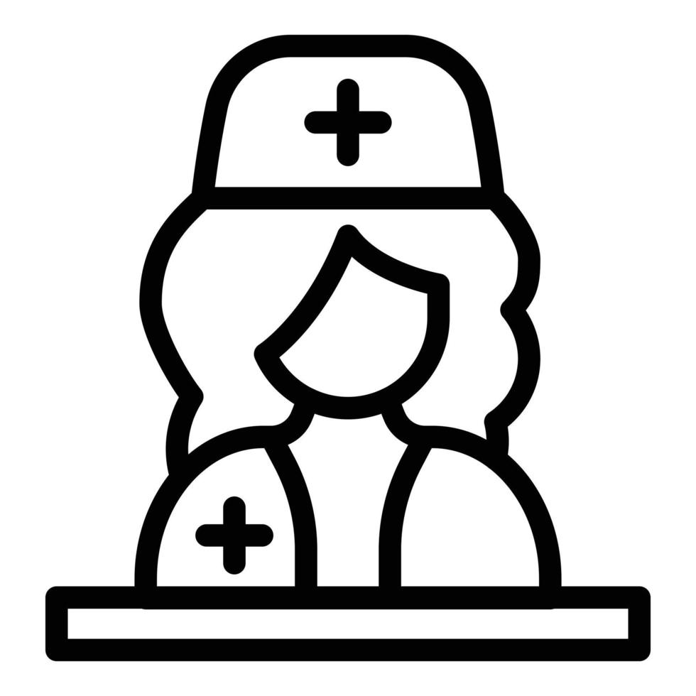 Nutritionist doctor icon, outline style vector