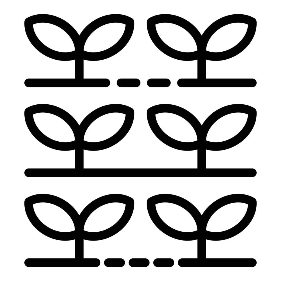 Garden plants producer icon, outline style vector