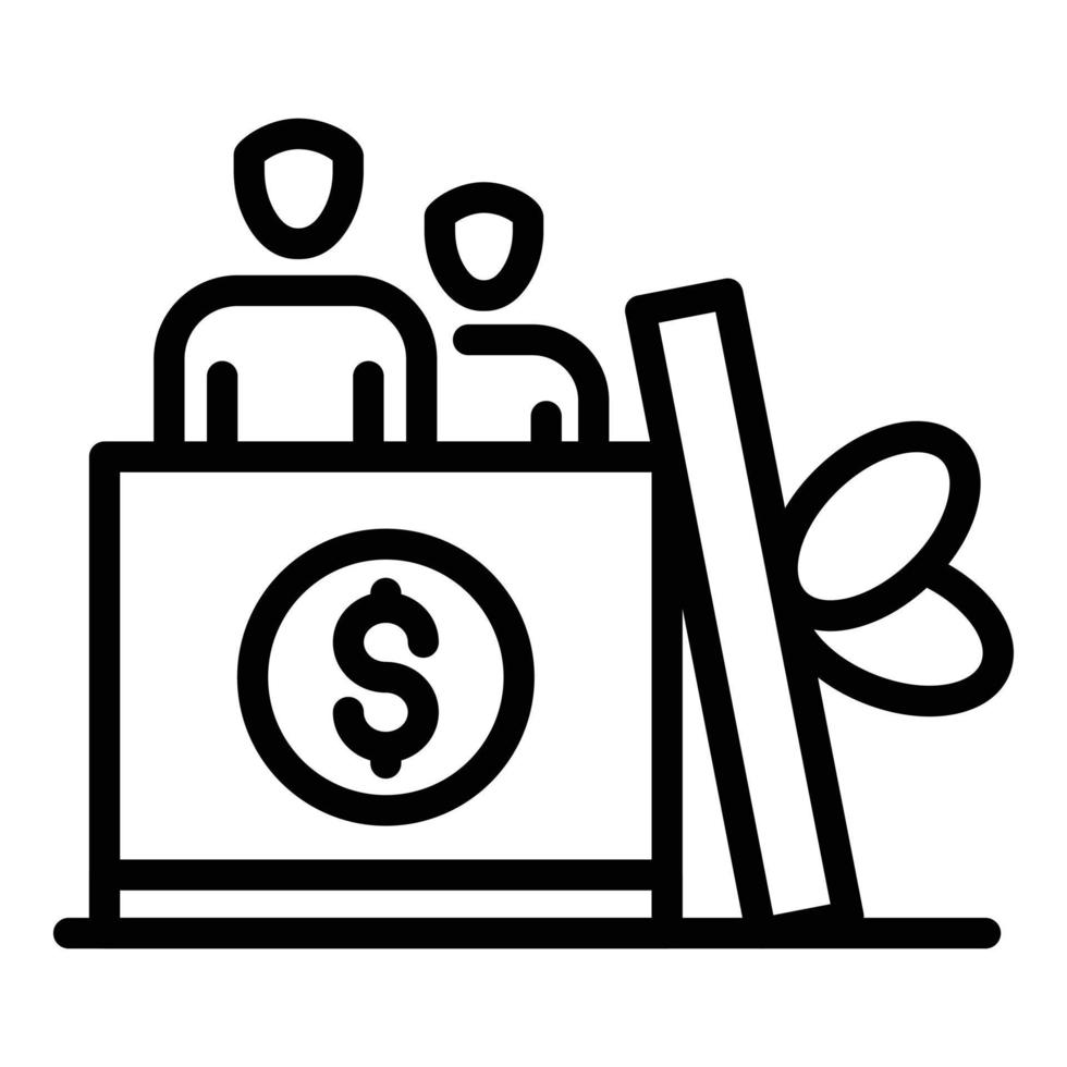 Quality product manager icon, outline style vector