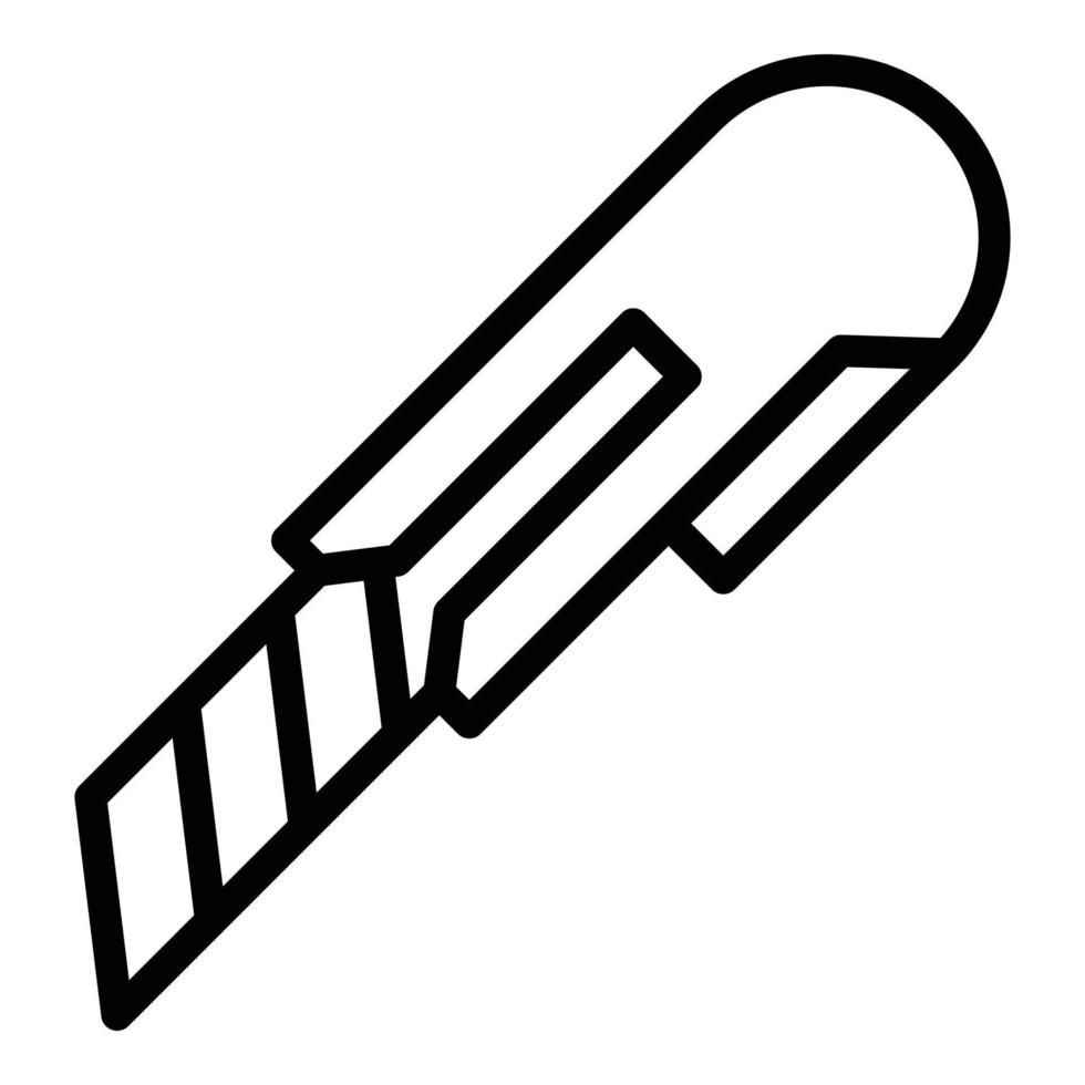 Metal cutter icon, outline style vector