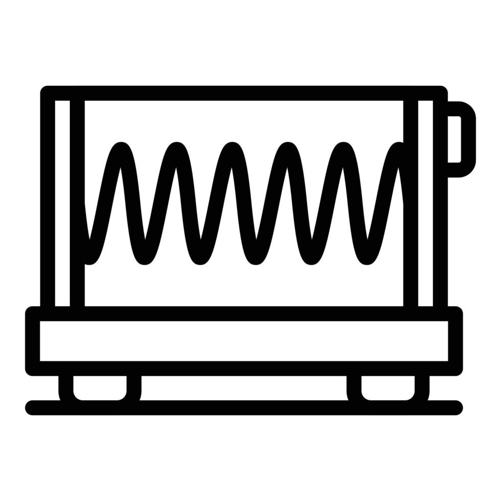 School oscilloscope icon, outline style vector