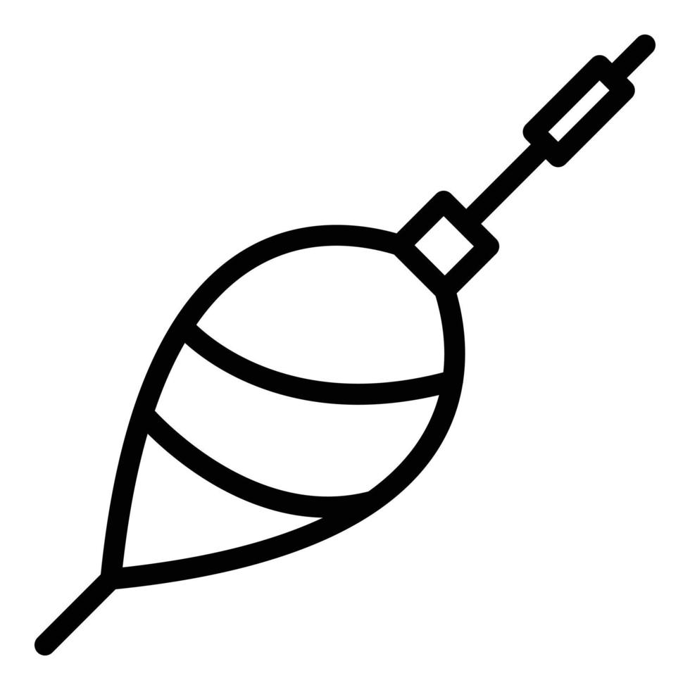 Bubble fishing float icon, outline style vector