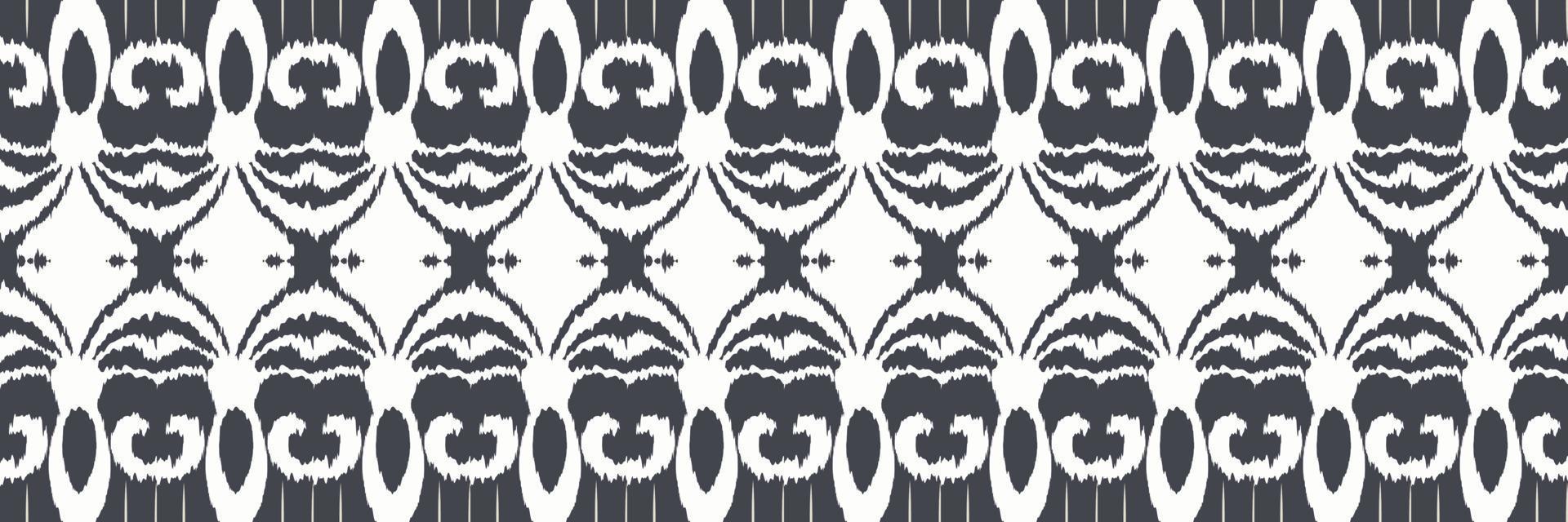 patrón sin costuras de color tribal de borde ikat. étnico geométrico batik ikkat vector digital diseño textil para estampados tela sari mughal cepillo símbolo franjas textura kurti kurtis kurtas