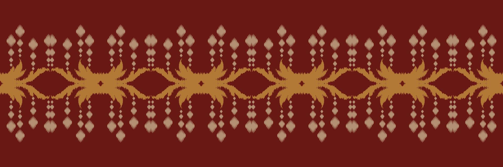 ikat chevron batik textil patrón sin costuras diseño vectorial digital para imprimir saree kurti borde de tela símbolos de pincel muestras de algodón vector