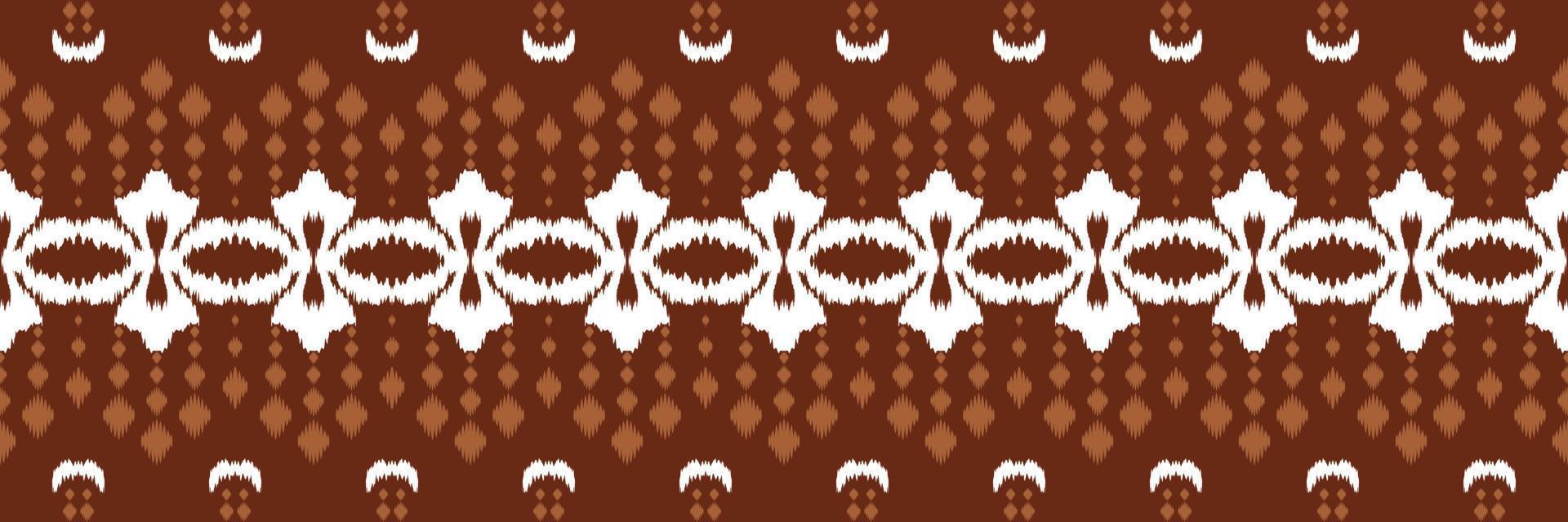 Ikat border tribal Africa Seamless Pattern. Ethnic Geometric Batik Ikkat Digital vector textile Design for Prints Fabric saree Mughal brush symbol Swaths texture Kurti Kurtis Kurtas