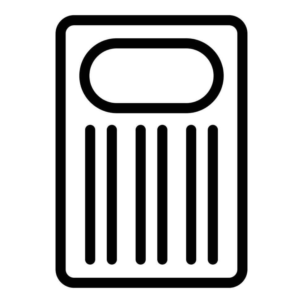 Orthopedic float bed icon, outline style vector