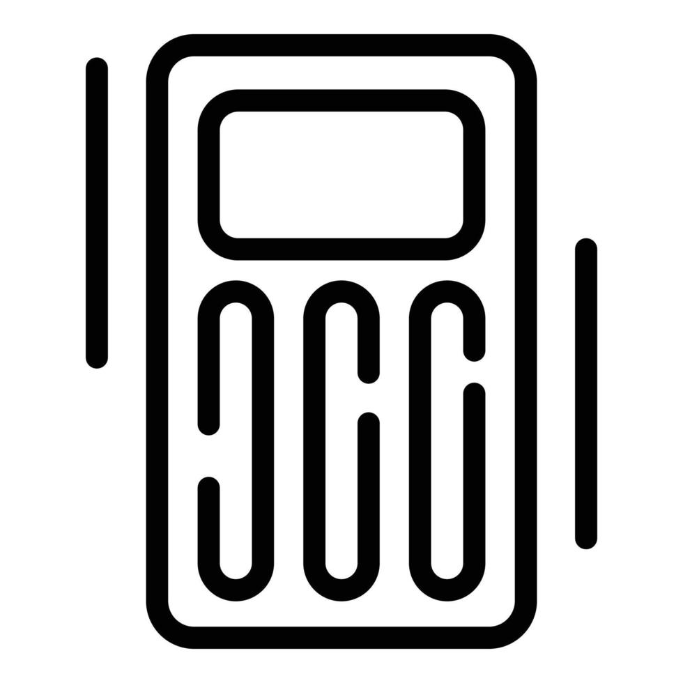 Floating air bed icon, outline style vector