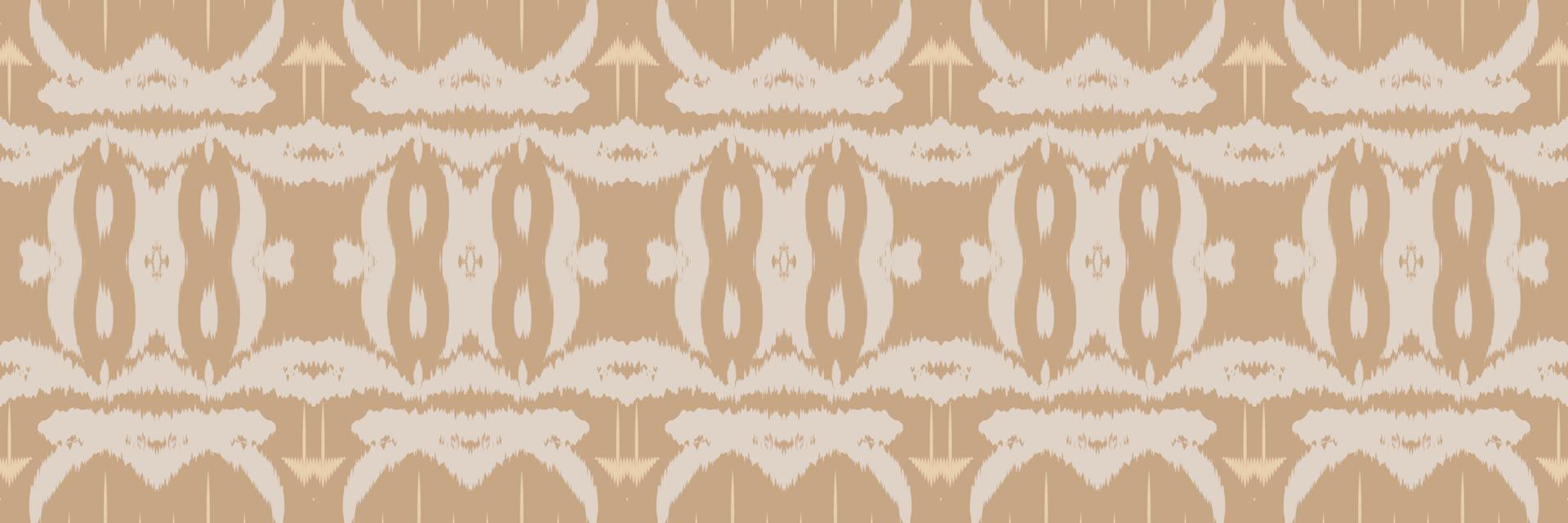 étnico ikat flor batik textil patrón sin costuras diseño vectorial digital para imprimir saree kurti borneo borde de tela símbolos de pincel muestras de algodón vector
