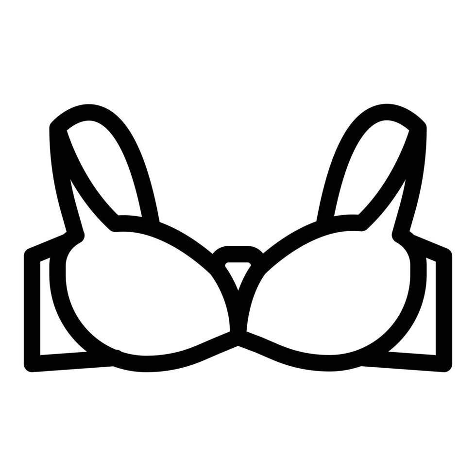 Demi bra icon, outline style vector