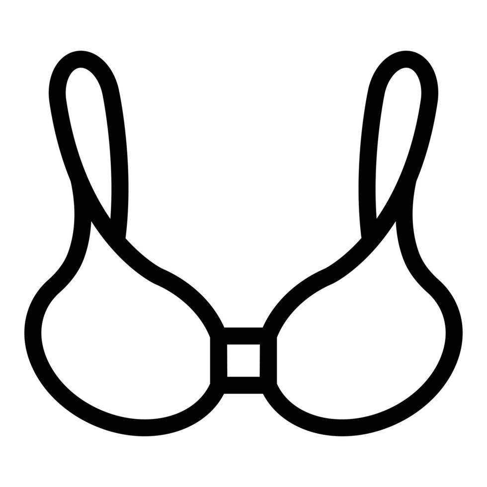 Plunge bra icon, outline style 15666290 Vector Art at Vecteezy