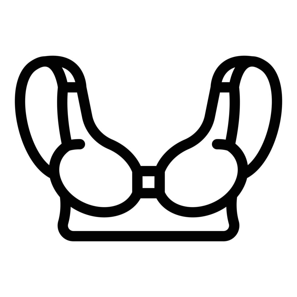 Cup bra icon, outline style vector