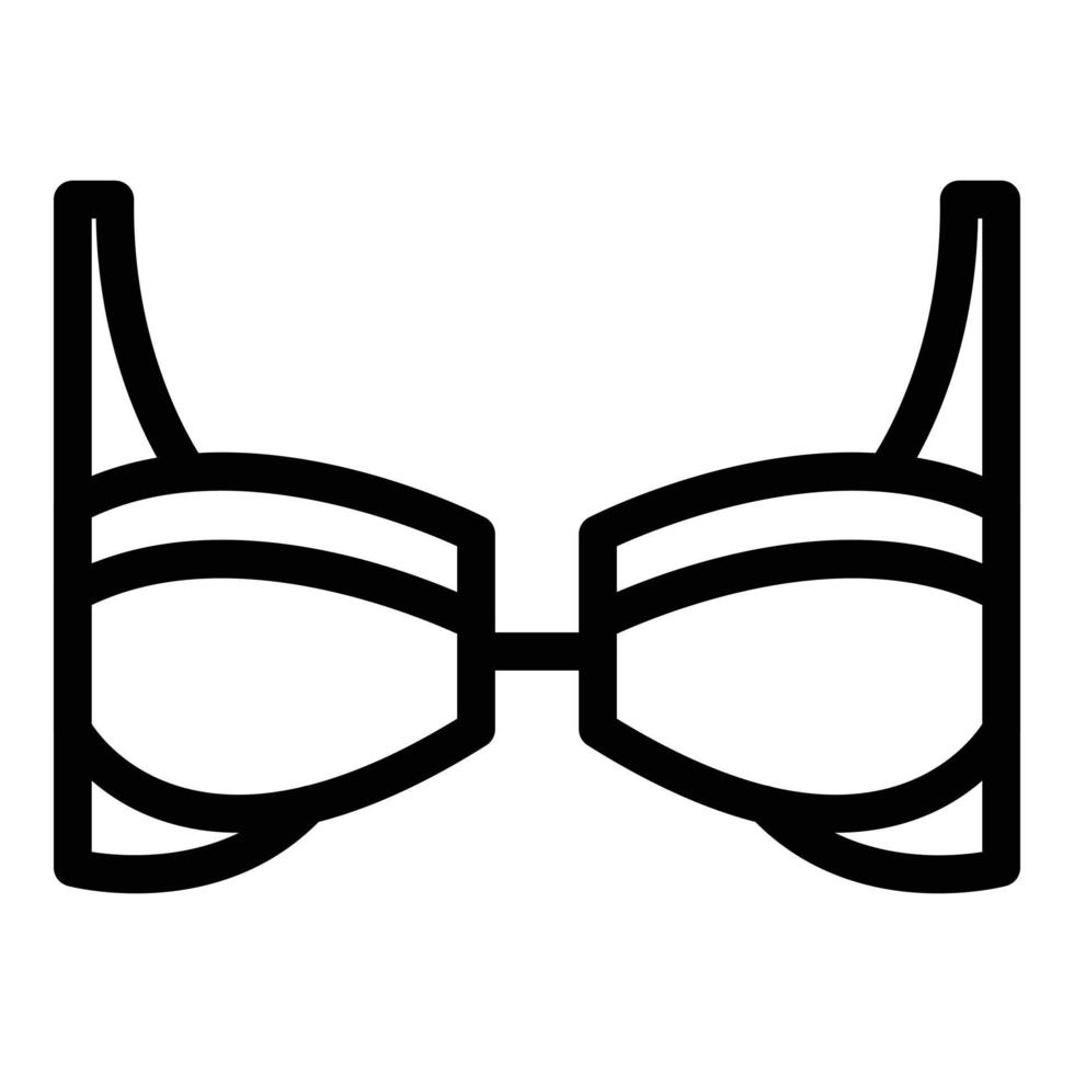 Woman lingerie icon, outline style vector