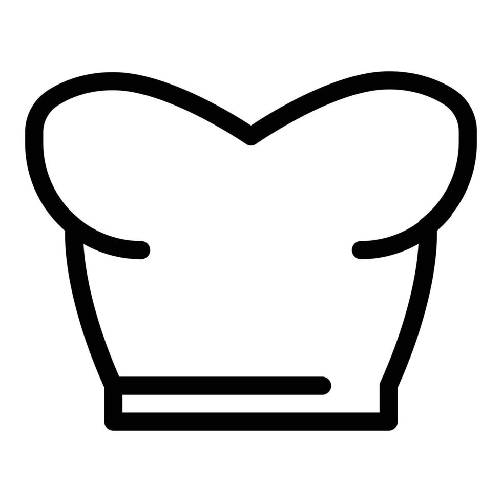 Women bra top icon, outline style vector