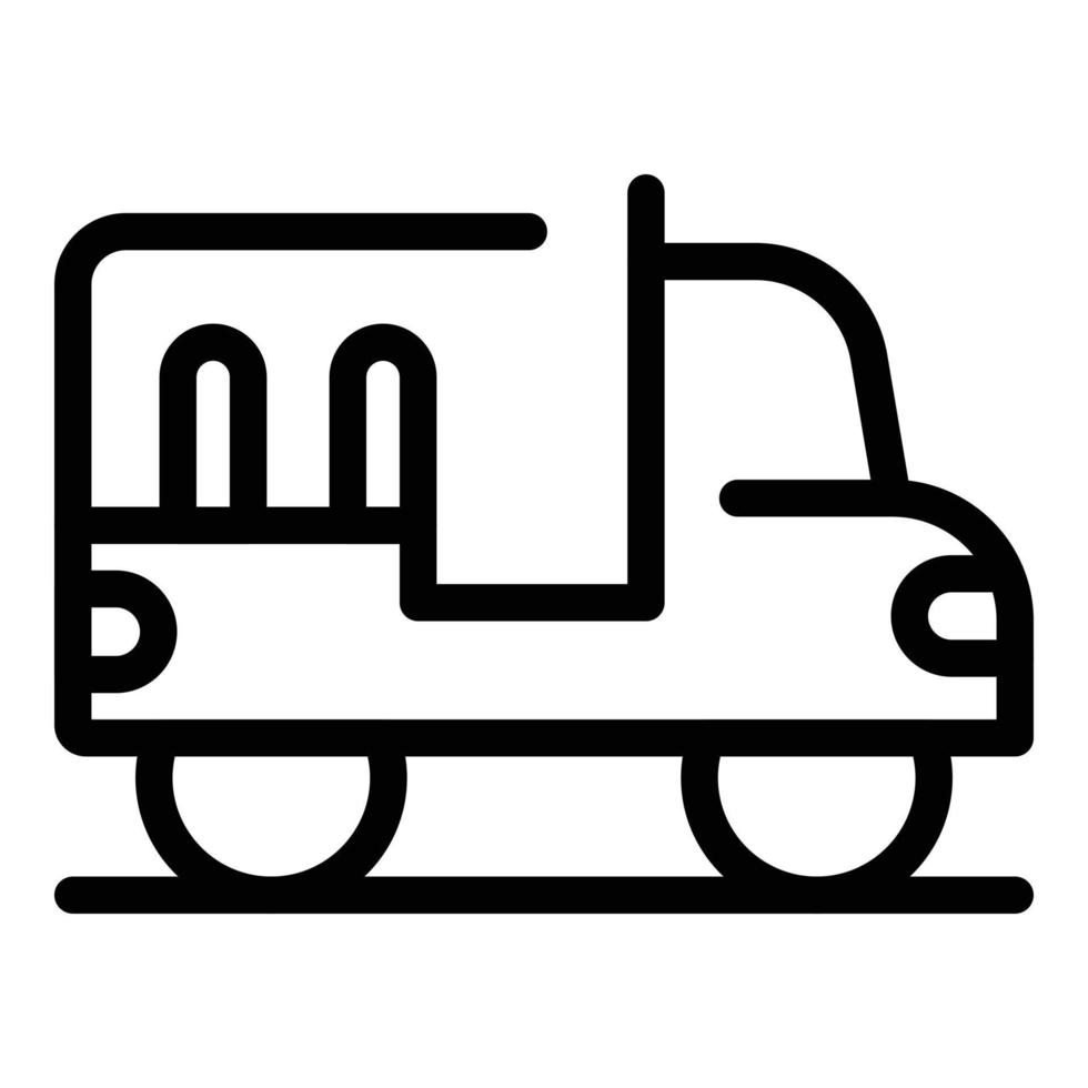 Safari car icon, outline style vector
