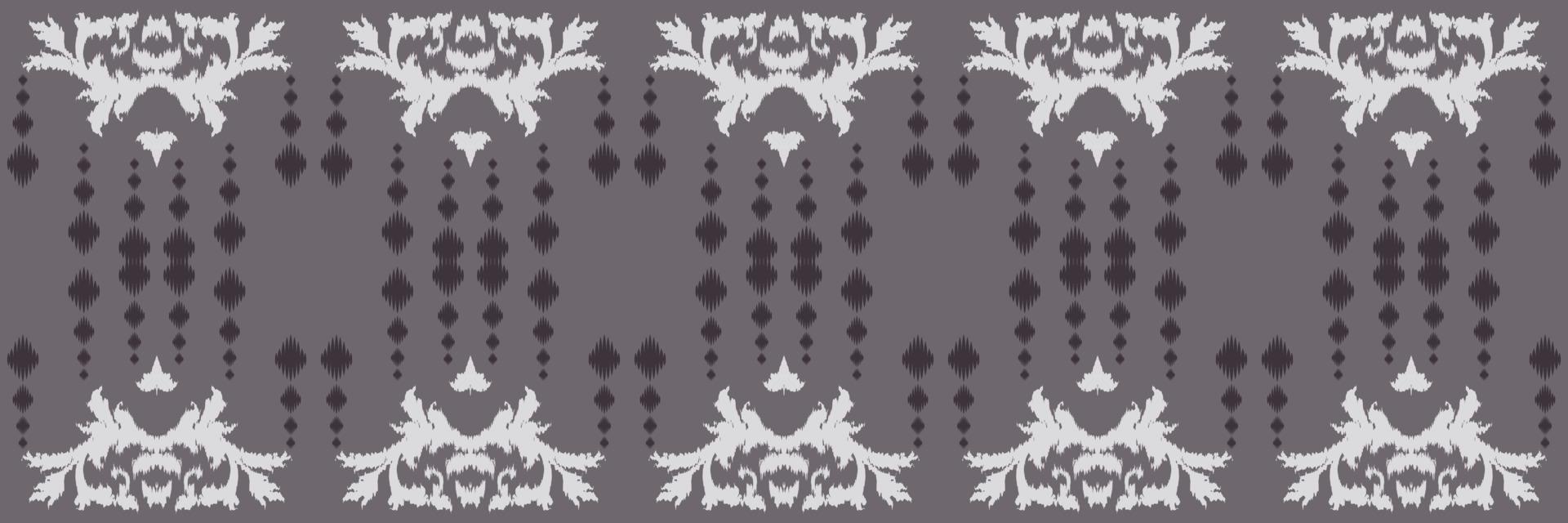 Ikkat or ikat floral batik textile seamless pattern digital vector design for Print saree Kurti Borneo Fabric border brush symbols swatches stylish