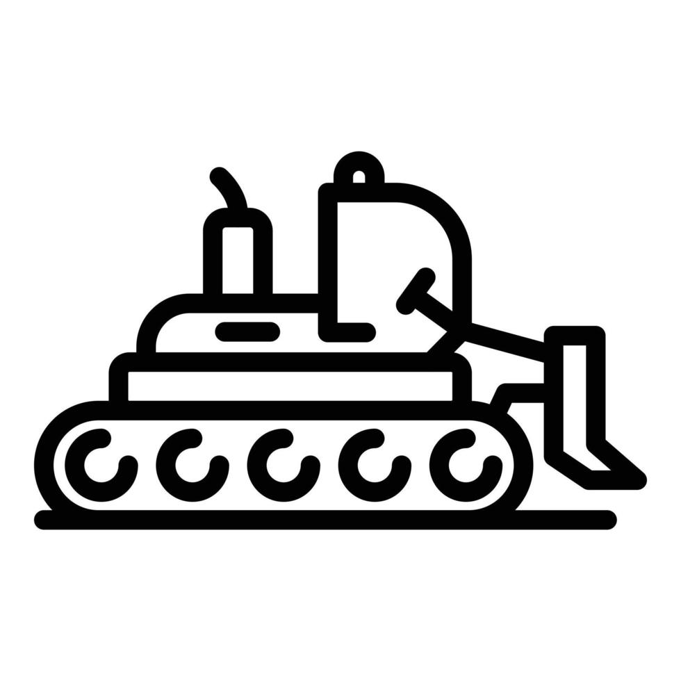 Caterpillar icon, outline style vector