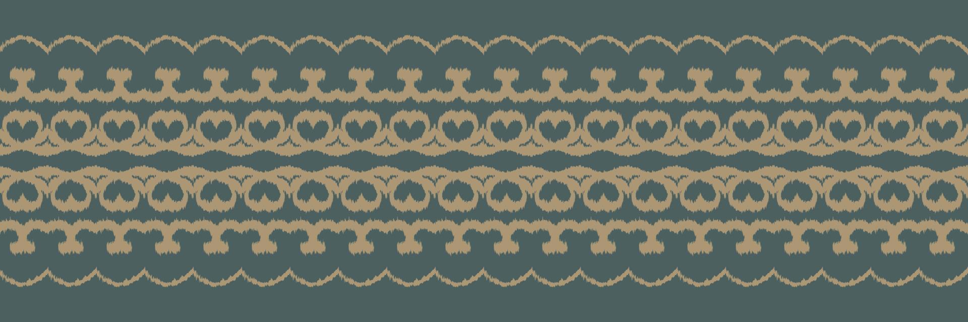 Batik Textile Ikkat or ikat fabric seamless pattern digital vector design for Print saree Kurti Borneo Fabric border brush symbols swatches party wear