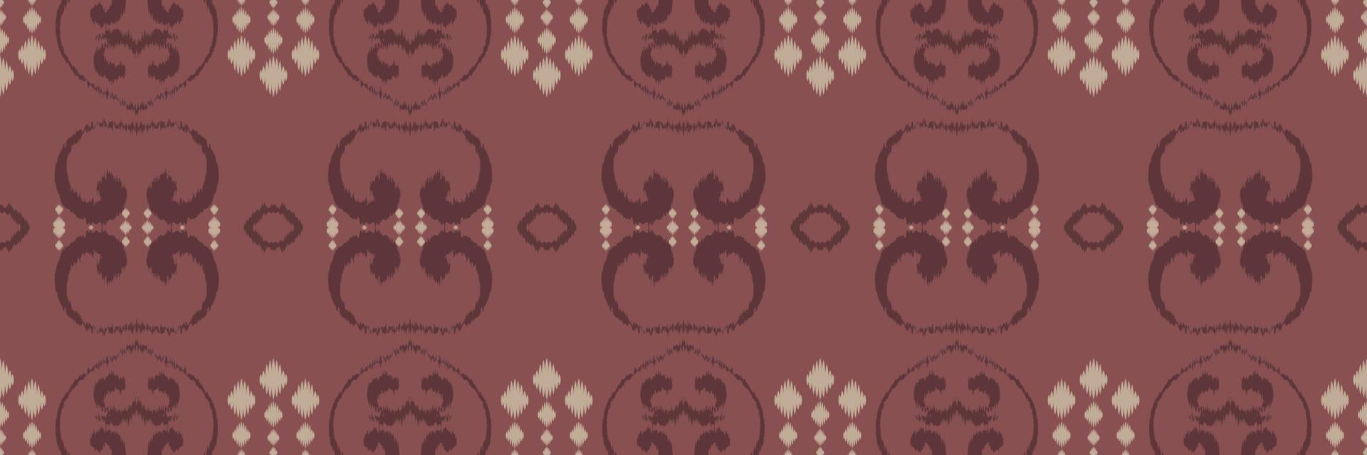 Ikkat or ikat floral batik textile seamless pattern digital vector design for Print saree Kurti Borneo Fabric border brush symbols swatches designer
