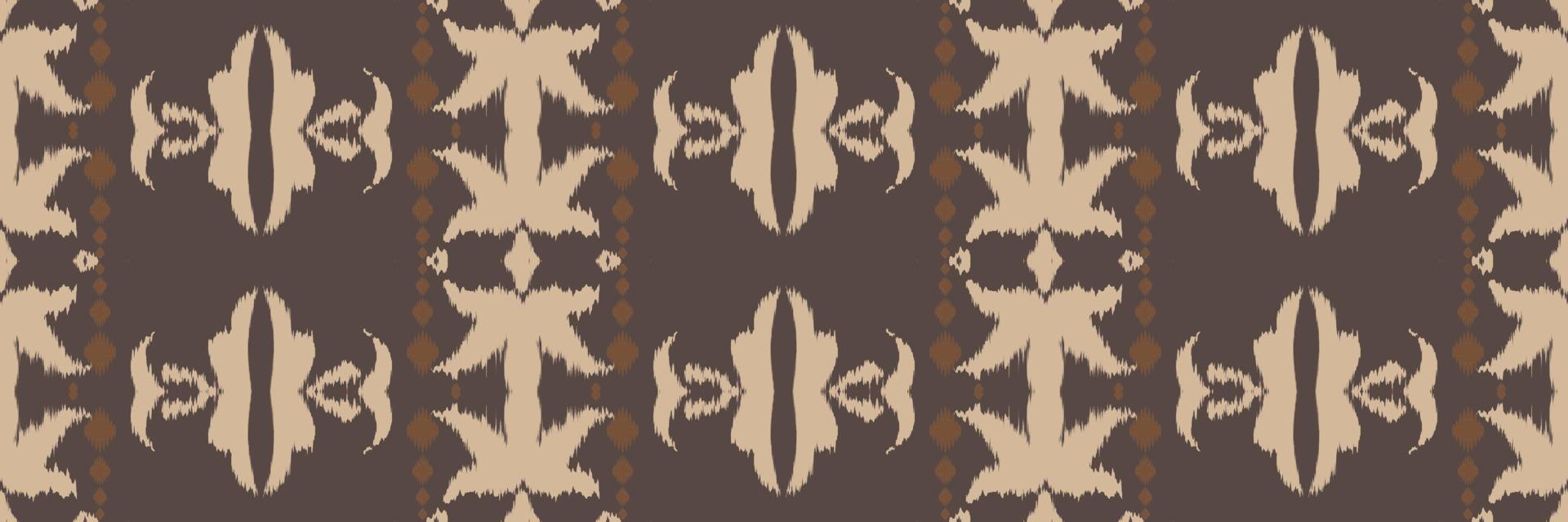 Batik Textile ikat frame seamless pattern digital vector design for Print saree Kurti Borneo Fabric border brush symbols swatches designer