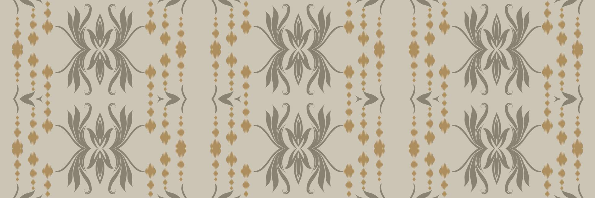 Batik Textile Ikkat or ikat print seamless pattern digital vector design for Print saree Kurti Borneo Fabric border brush symbols swatches designer