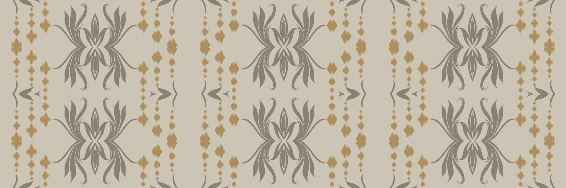 Batik Textile Ikkat or ikat print seamless pattern digital vector design for Print saree Kurti Borneo Fabric border brush symbols swatches designer