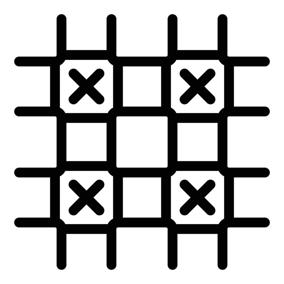 Fraud network frame icon, outline style vector
