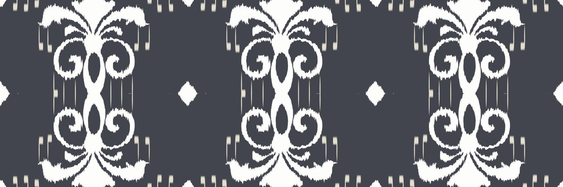 ikat diamante batik textil patrón sin costuras diseño vectorial digital para imprimir saree kurti borneo borde de tela símbolos de pincel muestras con estilo vector