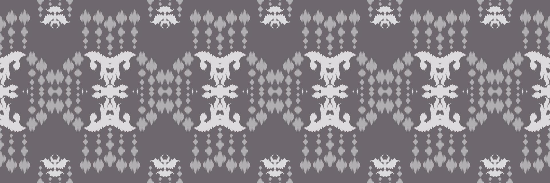 Batik Textile Ethnic ikat flowers seamless pattern digital vector design for Print saree Kurti Borneo Fabric border brush symbols swatches designer