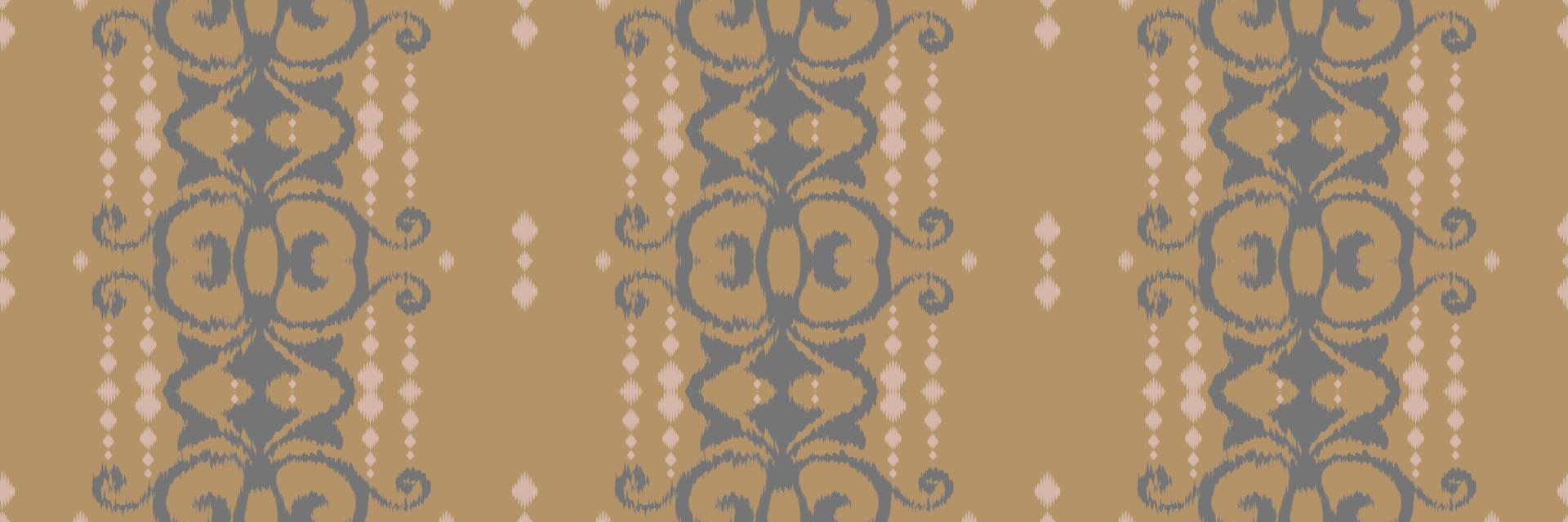 Batik Textile Ethnic ikat damask seamless pattern digital vector design for Print saree Kurti Borneo Fabric border brush symbols swatches party wear