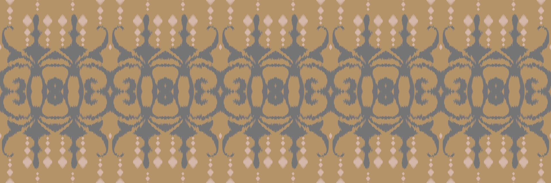 Ethnic ikat damask batik textile seamless pattern digital vector design for Print saree Kurti Borneo Fabric border brush symbols swatches designer