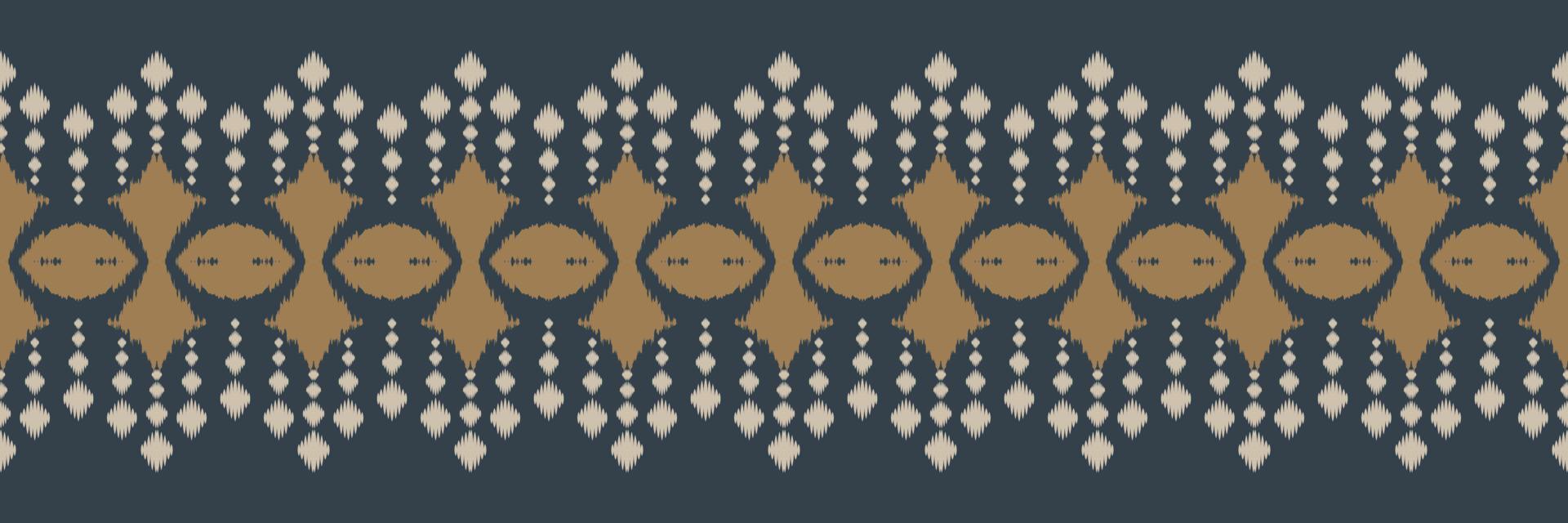 patrón sin costuras de chevron tribal de borde ikat. étnico geométrico ikkat batik vector digital diseño textil para estampados tela sari mughal cepillo símbolo franjas textura kurti kurtis kurtas