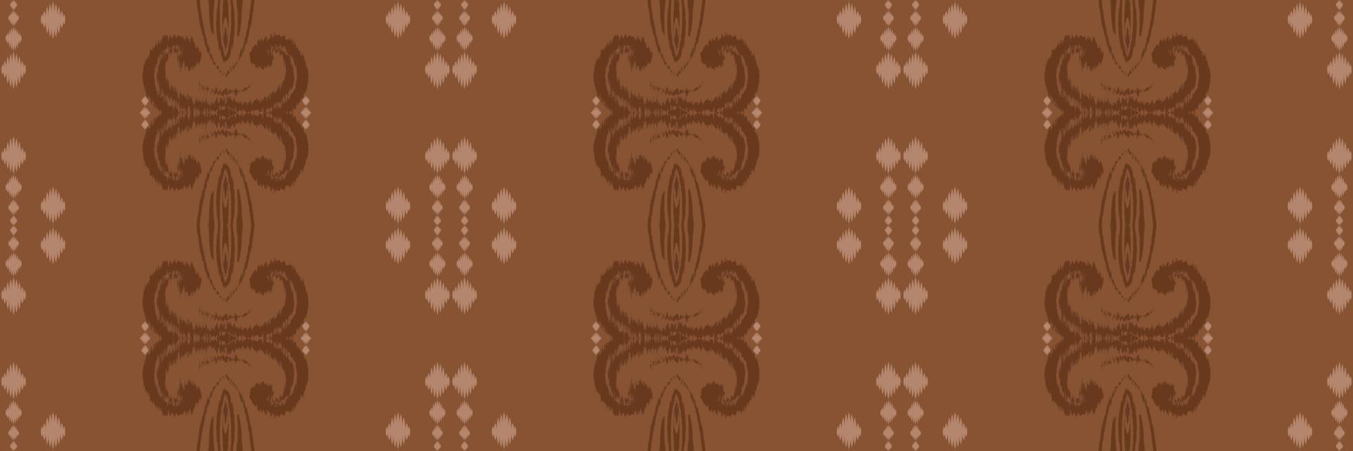 diseño ikat batik textil patrón sin costuras diseño vectorial digital para imprimir saree kurti borneo borde de tela símbolos de pincel muestras con estilo vector